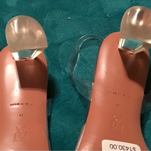 AMINA MUADDI Begum embellished PVC slingback pumps size 41 new - Picture 11 of 16